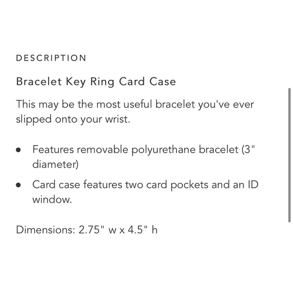 NWT $39 Vera Bradley Faux Leather Bracelet Keyring Card Case Merry Mischief Snow - Picture 7 of 7